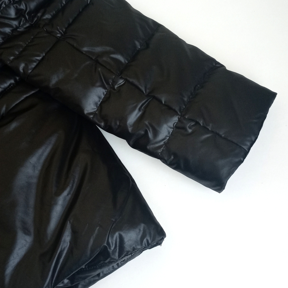 DKNY Women’s Black Down Quilted Puffer Long Sleeve Waist Length Coat XS - Picture 5 of 16